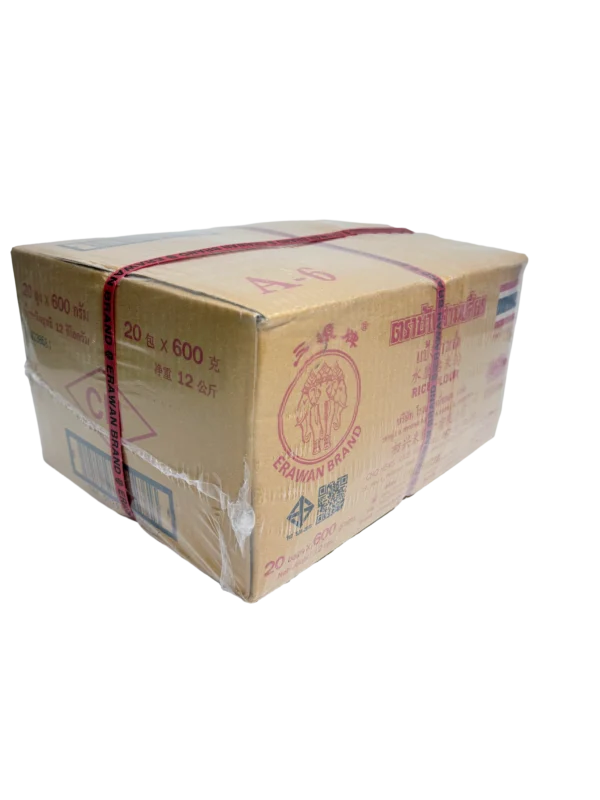三象牌 水磨粘米粉 600克×20包 Erawan Brand Rice Flour 600g x 20 Packs