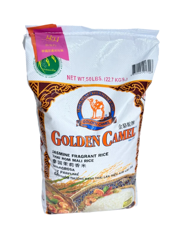 金駱駝 泰國茉莉香米舊花 50磅 Golden Camel Thai Jasmine Fragrant Rice Old Crop 50lbs