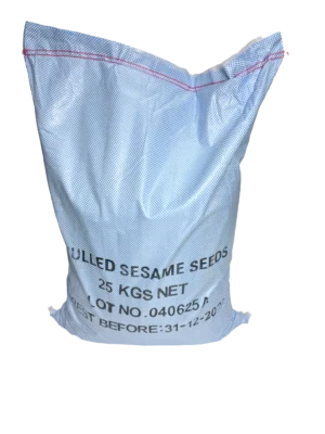 脫殼芝麻 25公斤（白芝麻）  Hulled Sesame Seeds 25kg (White Sesame Seeds)