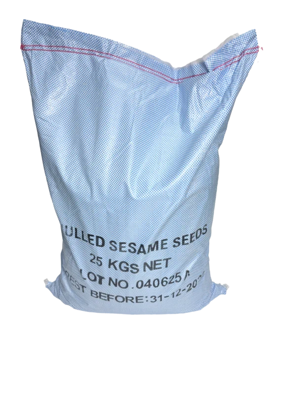 脫殼芝麻 25公斤（白芝麻）  Hulled Sesame Seeds 25kg (White Sesame Seeds)